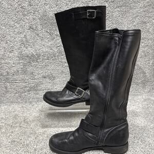 Civico 10 Leather Riding Boots Womens 8.5 Biker Gothic Dark Academia Mob Wife